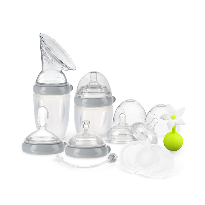 Haakaa Generation 3 Premium Silicone Breast Pump and Baby Bottle Pack