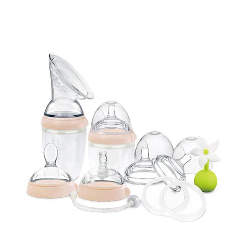 Haakaa Generation 3 Premium Silicone Breast Pump and Baby Bottle Pack