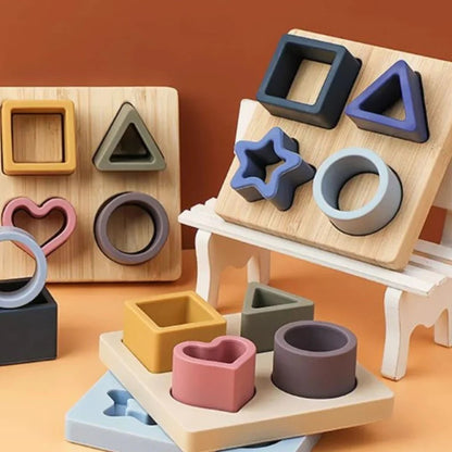 nil. Silicone Geo Stacking Toy