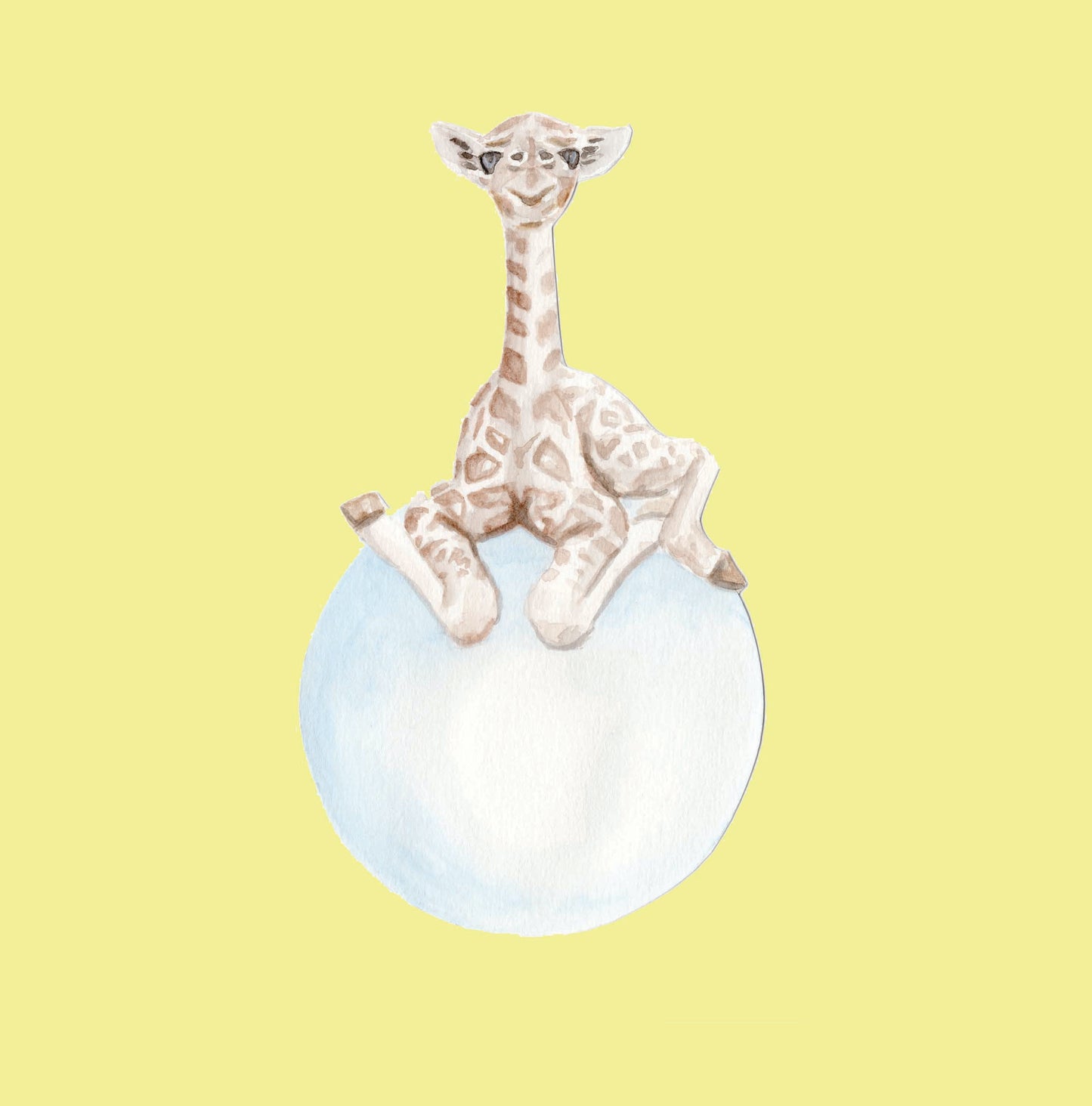 Ink Boss Art Baby Animals Giraffe Pastel