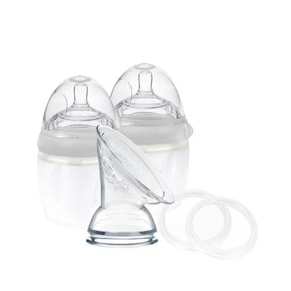 Haakaa Generation 3 Silicone Breast Pump and Baby Bottle Pack
