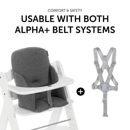 Hauck Alpha Cosy Select Highchair Insert - Jersey Charcoal