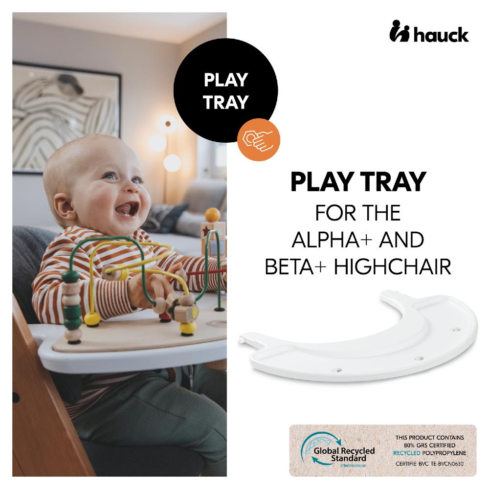 hauck alpha high chair tray Hauck Alpha Play Tray White – Baby On The Move