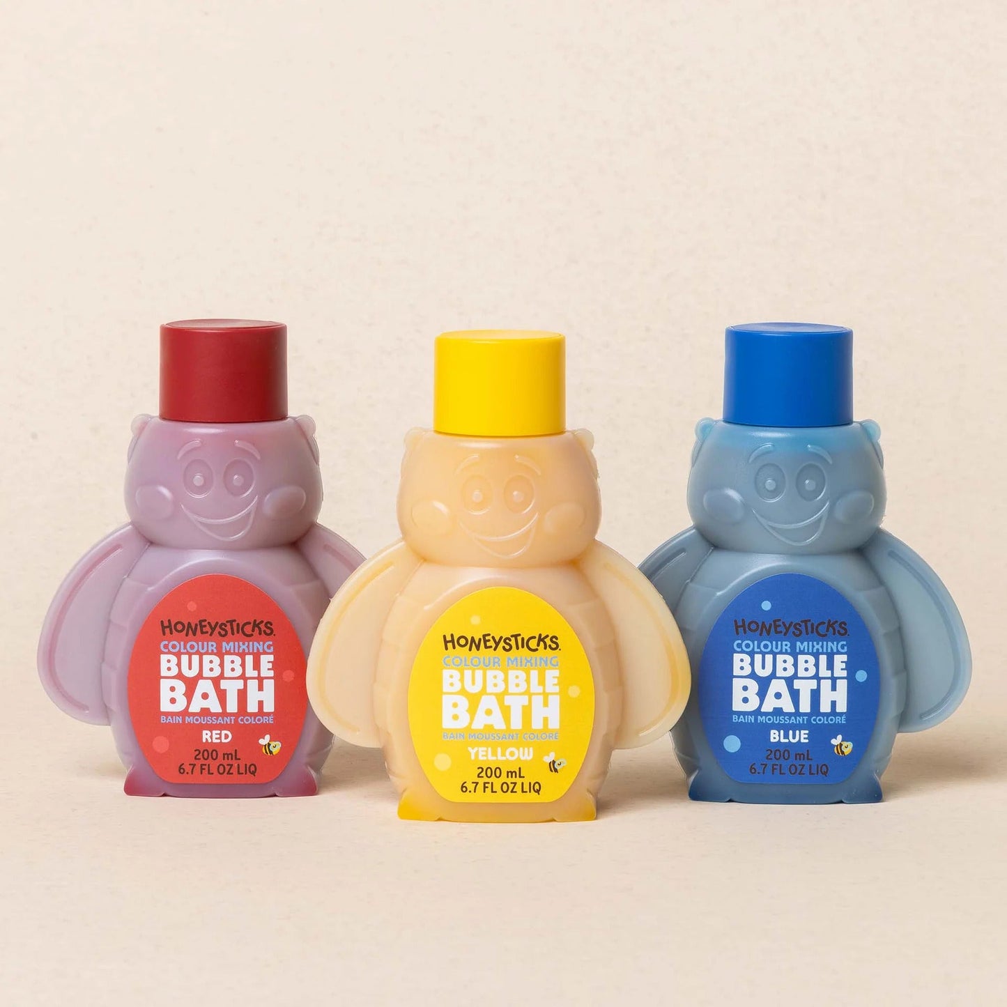 Honeysticks Bubble Bath Colour Mixing 3pk 200ml