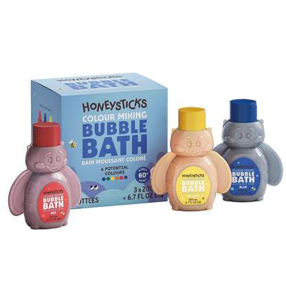 Honeysticks Bubble Bath Colour Mixing 3pk 200ml