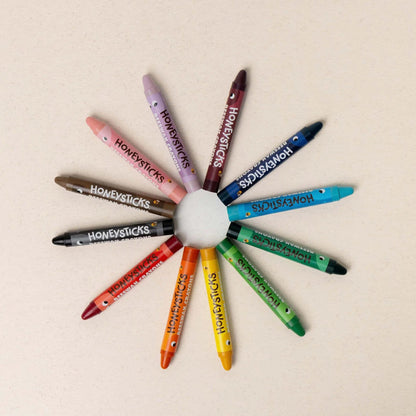 Honeysticks Beeswax Crayons Jumbos 12pk