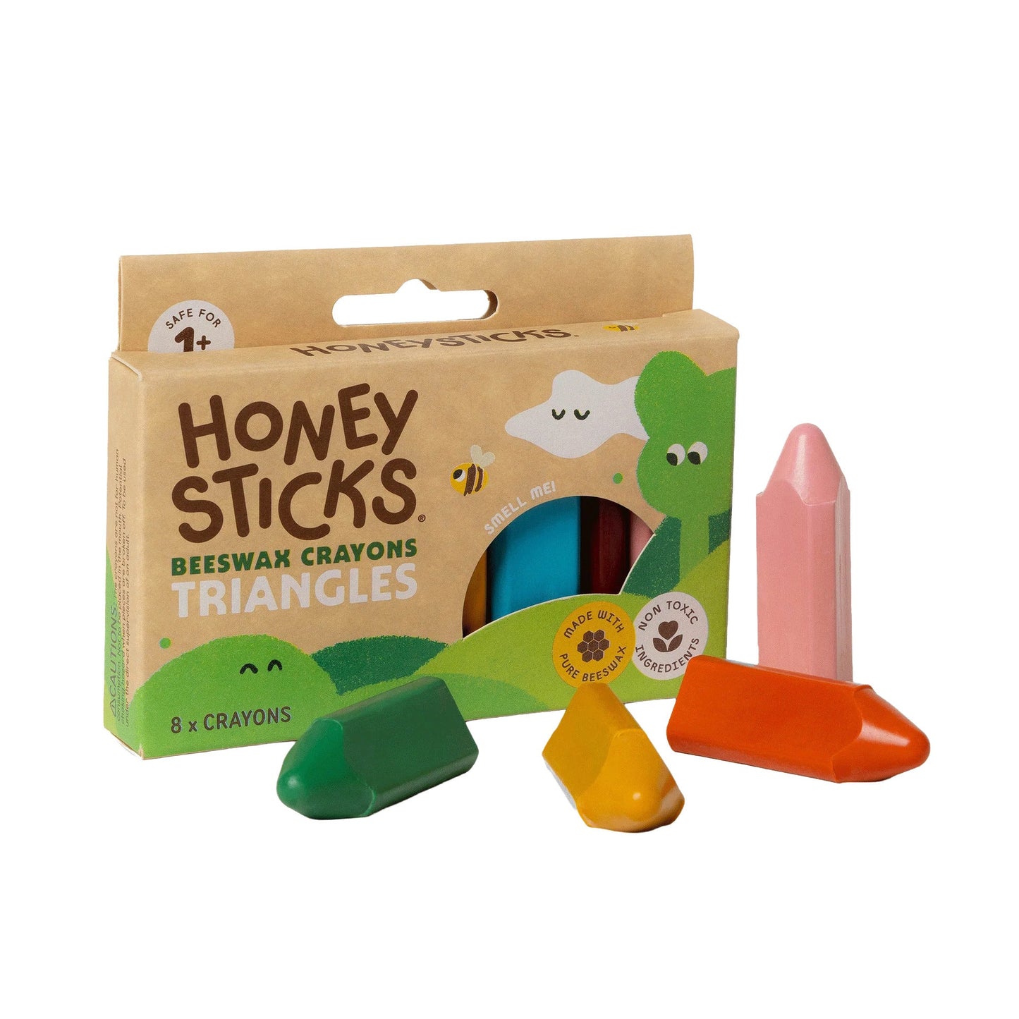 Honeysticks Beeswax Crayons Triangles 8pk
