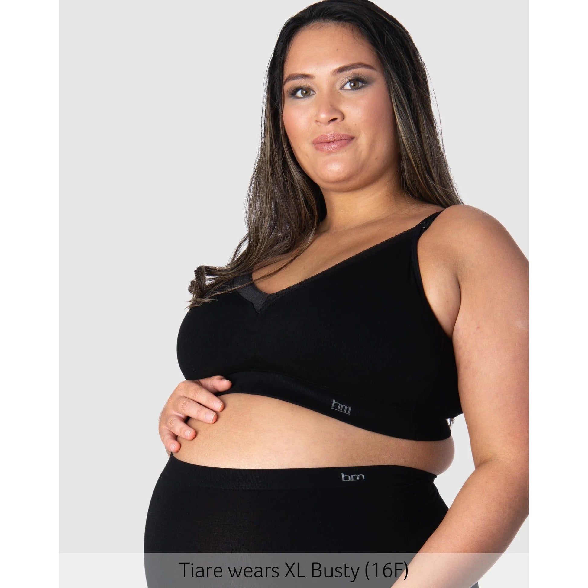 Hotmilk Caress FlexFit Nursing Bra - Black Busty