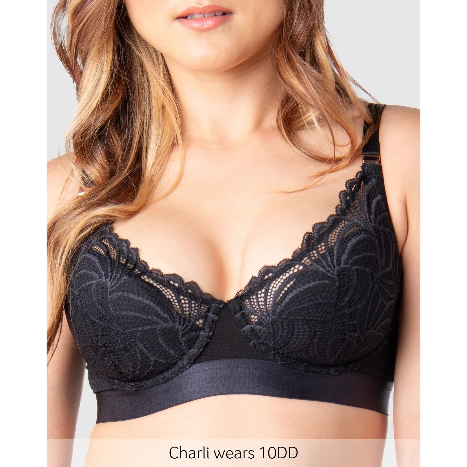 Hotmilk Warrior Plunge 2.0 Nursing Bra - Black