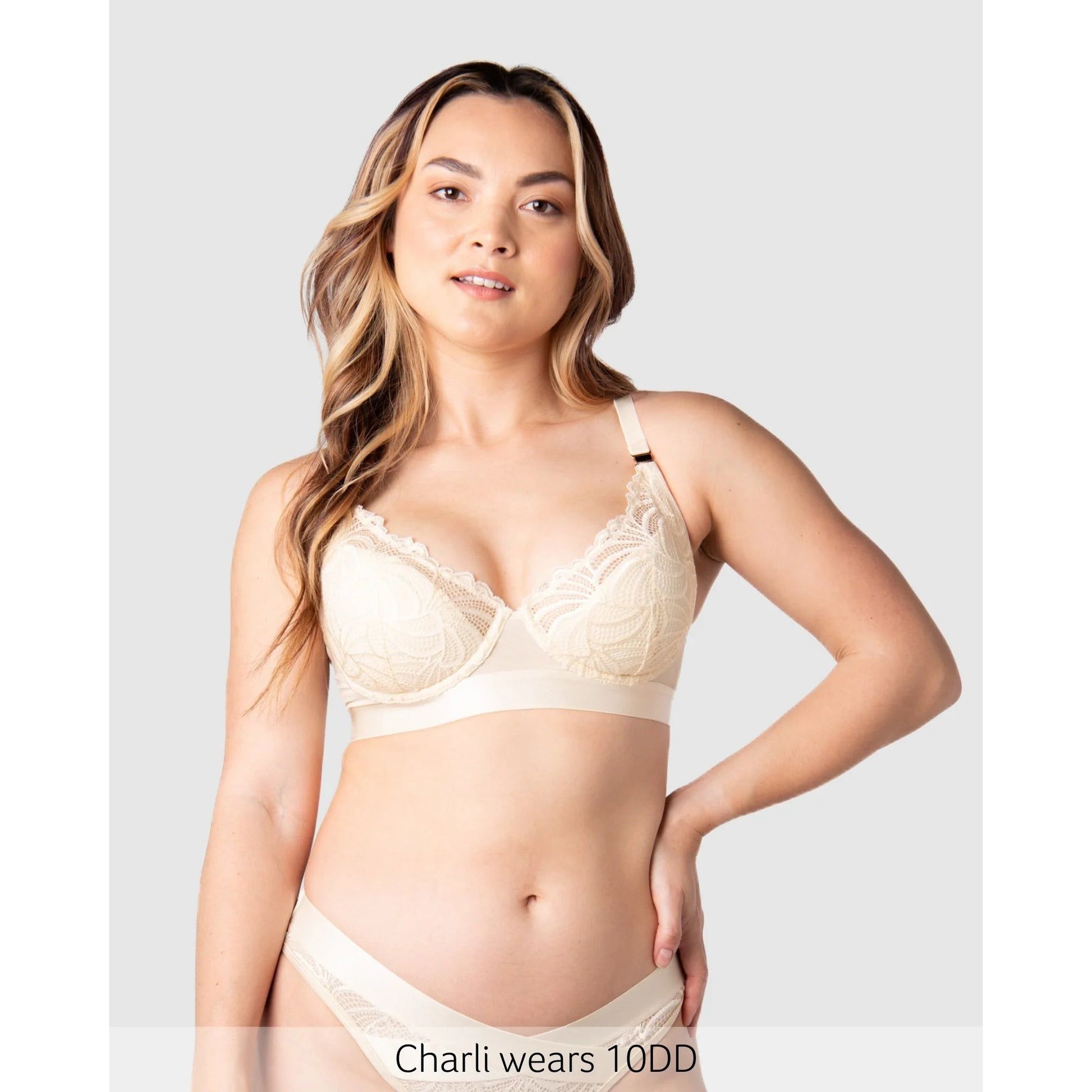 Hotmilk Warrior Plunge 2.0 Nursing Bra - Ivory