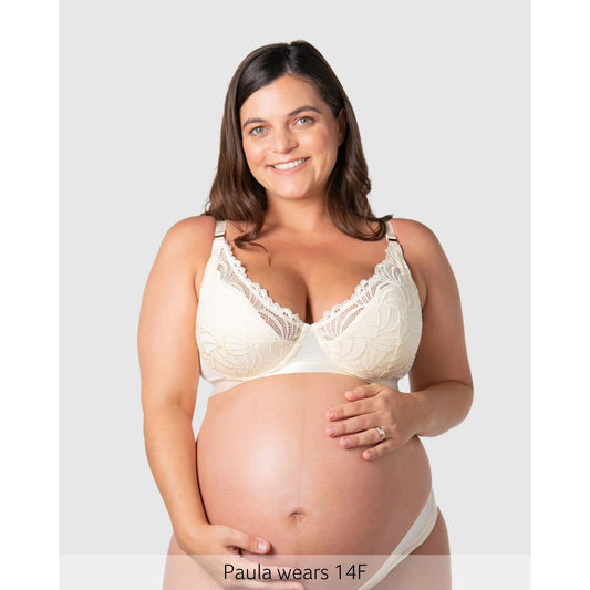 Hotmilk Warrior Plunge 2.0 Nursing Bra - Ivory