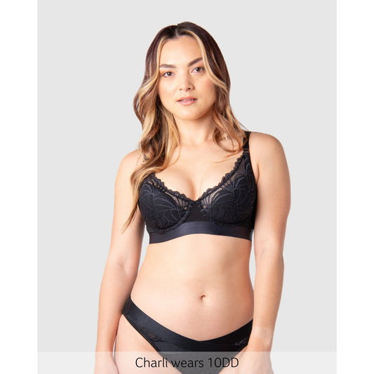 Hotmilk Warrior Plunge 2.0 Nursing Bra - Black