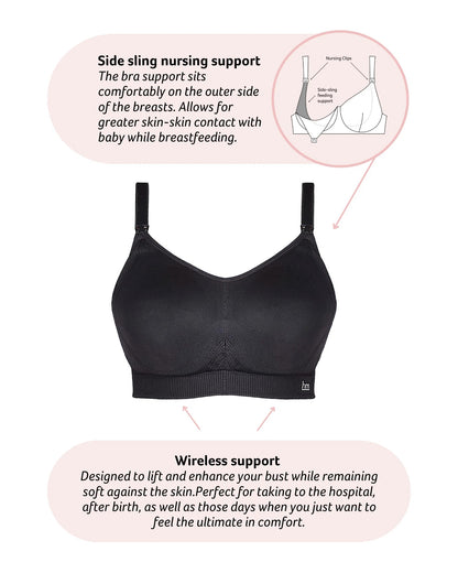 Hotmilk My Everyday FlexFit Nursing Bra - Black Busty