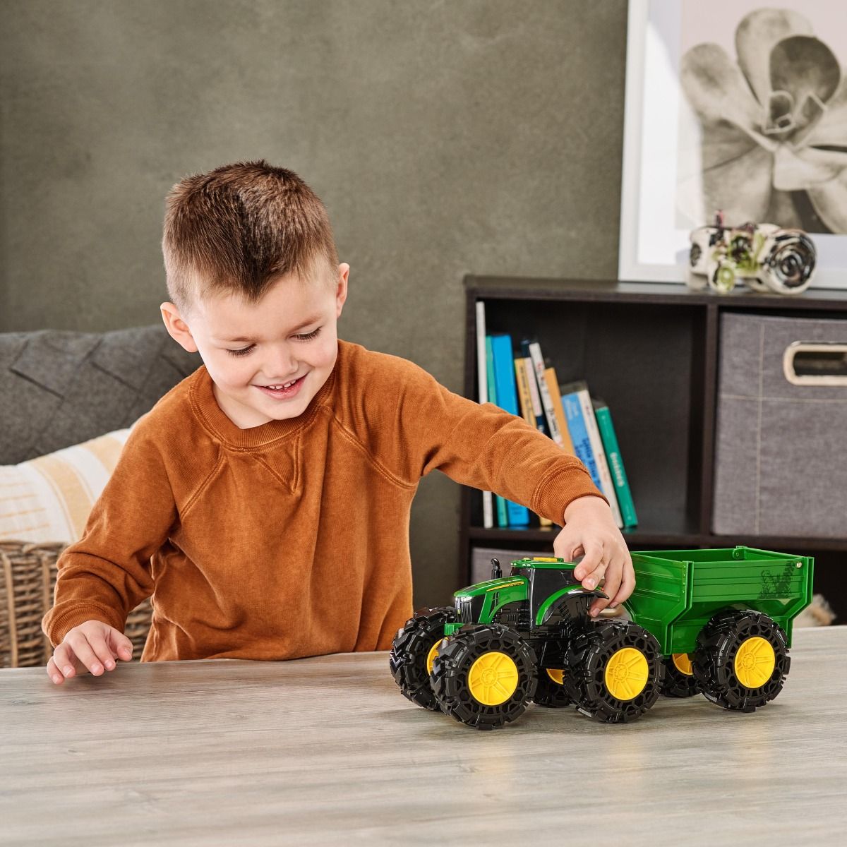 John Deere Monster Treads Tractor & Wagon