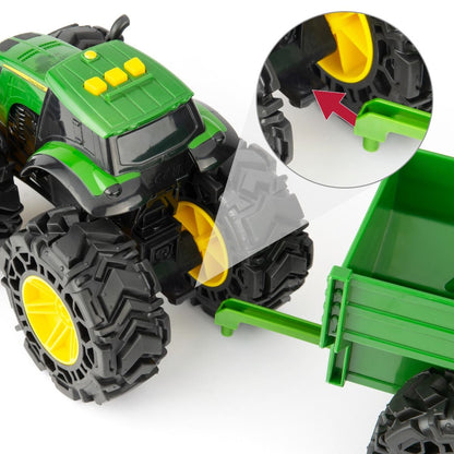 John Deere Monster Treads Tractor & Wagon