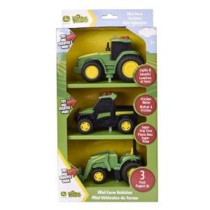 John Deere Lights & Sounds Mini Tractors - 3 Pk