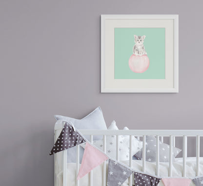 Ink Boss Art Baby Animals Kitten Pastel