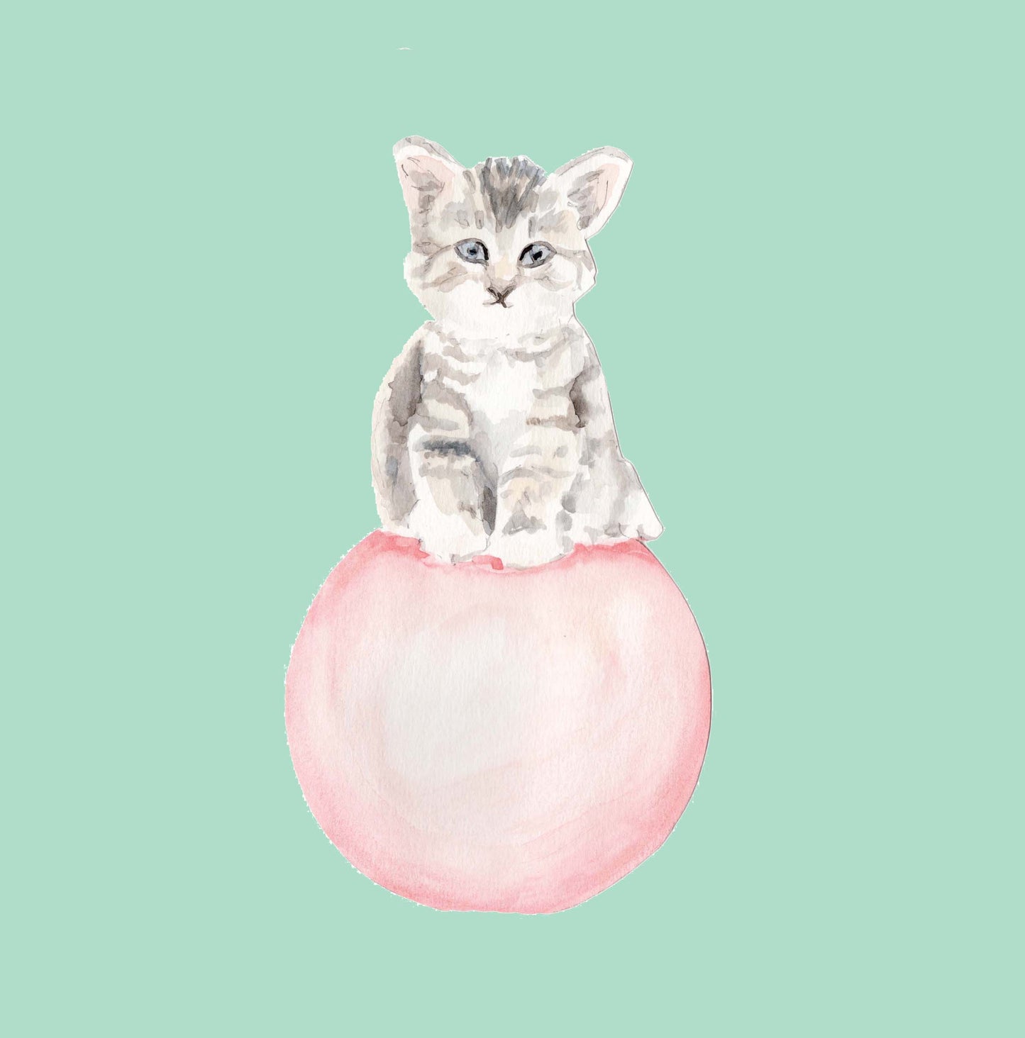 Ink Boss Art Baby Animals Kitten Pastel