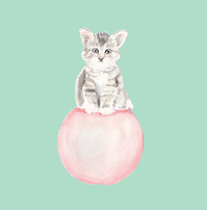 Ink Boss Art Baby Animals Kitten Pastel