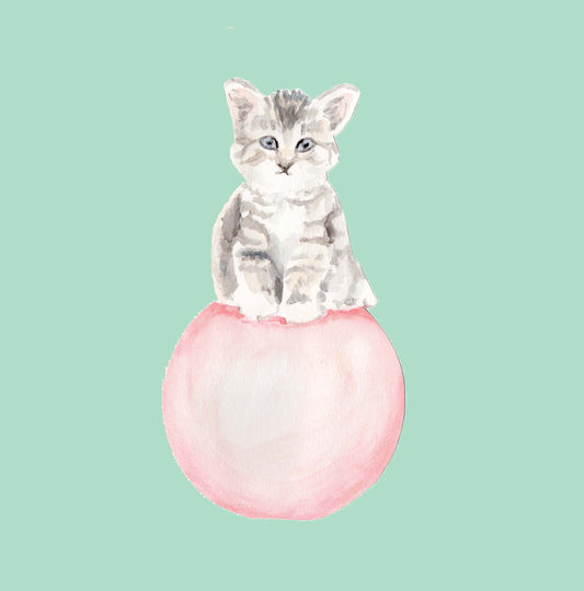 Ink Boss Art Baby Animals Kitten Pastel