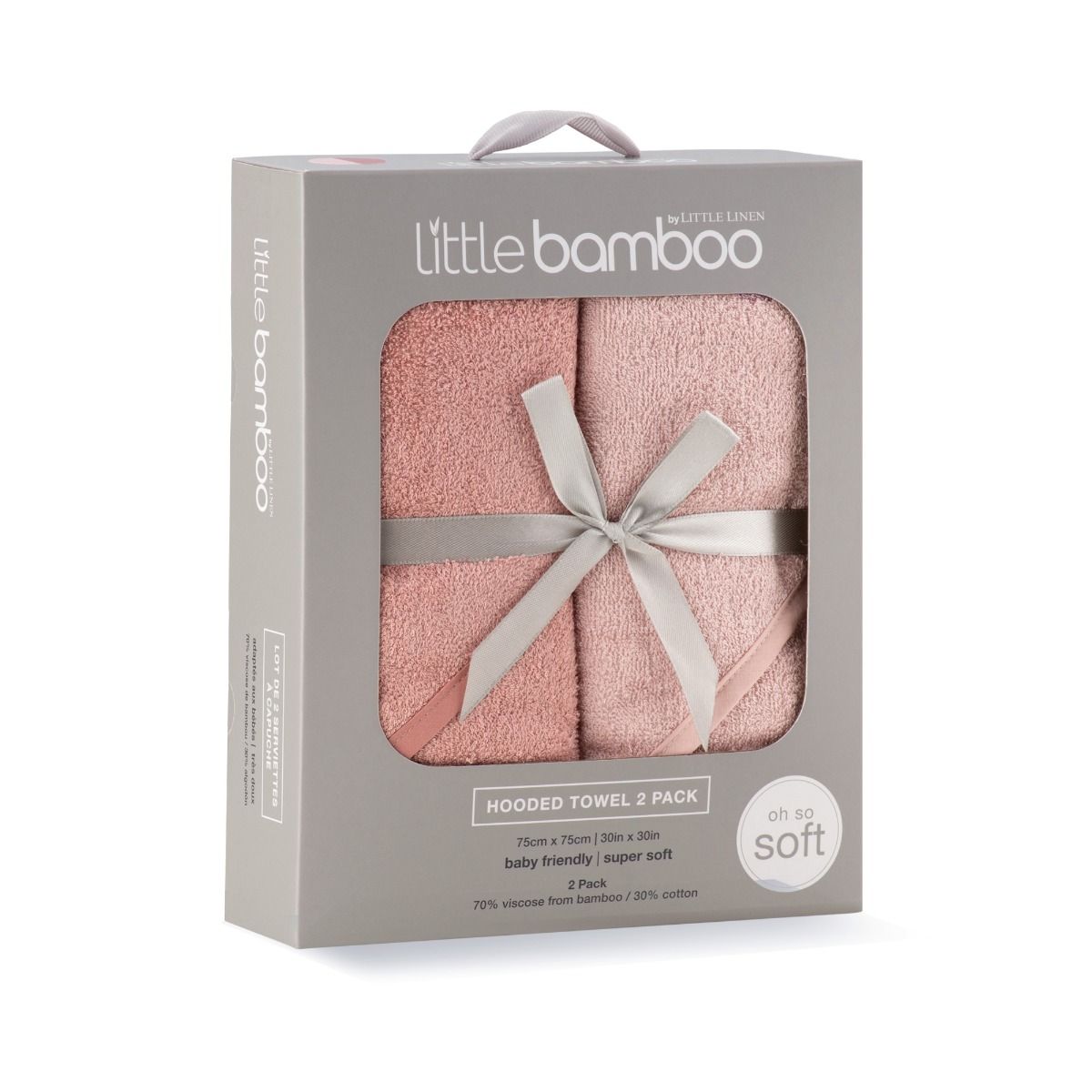 Little Bamboo Hooded Towel 2pk