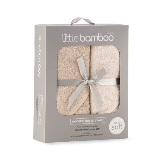 Little Bamboo Hooded Towel 2pk