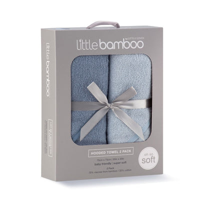 Little Bamboo Hooded Towel 2pk