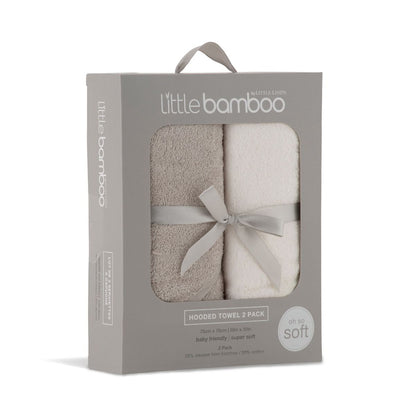 Little Bamboo Hooded Towel 2pk