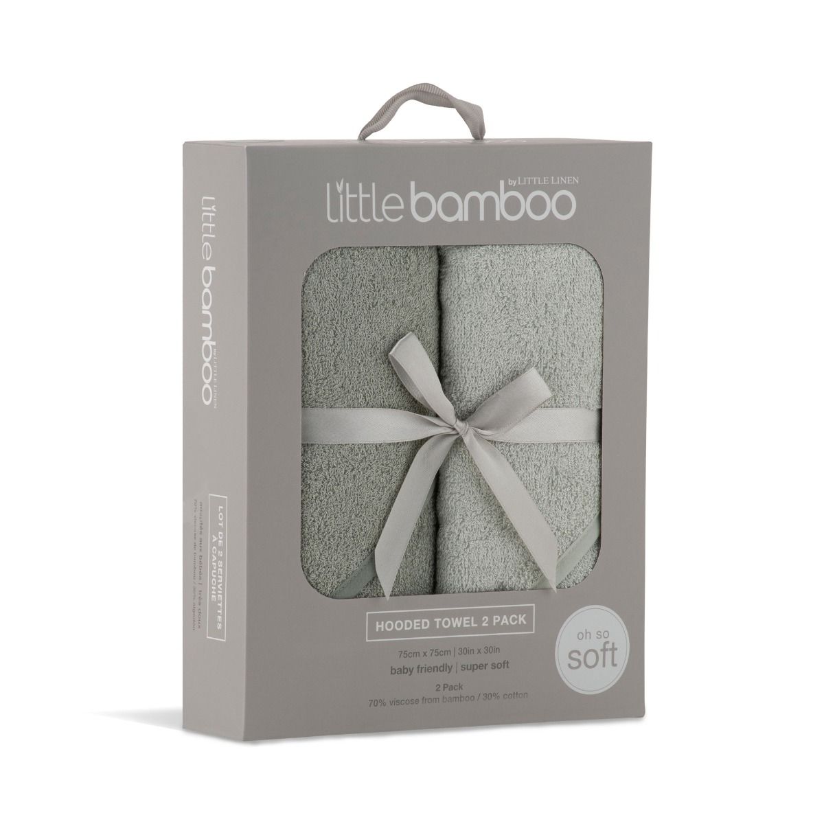 Little Bamboo Hooded Towel 2pk