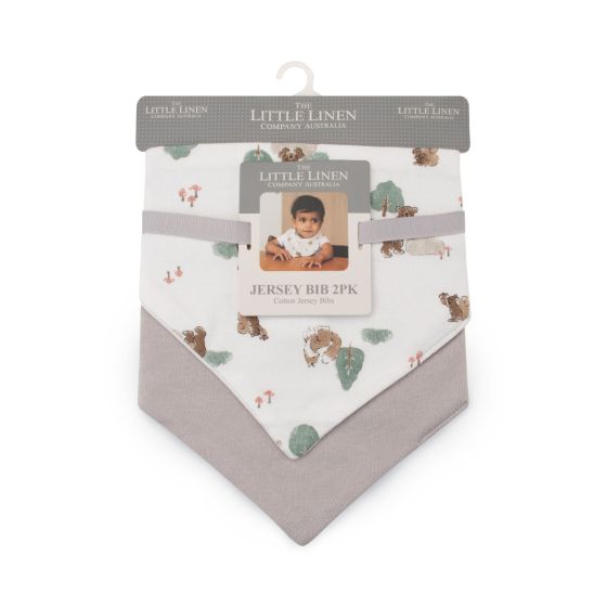 Little Linen Jersey Bib 2pk