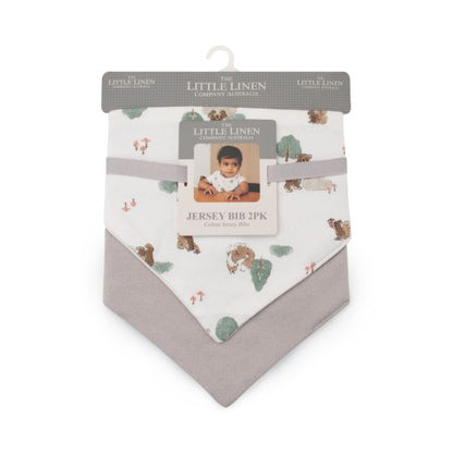 Little Linen Jersey Bib 2pk