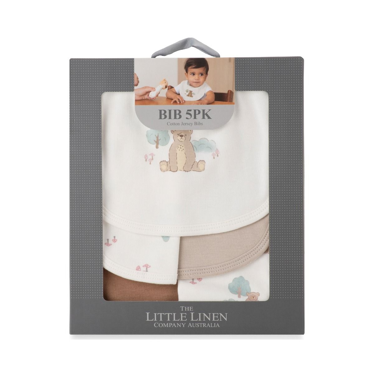 Little Linen Jersey Bib 5pk