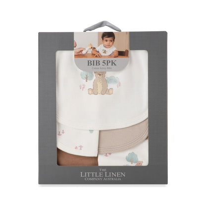 Little Linen Jersey Bib 5pk