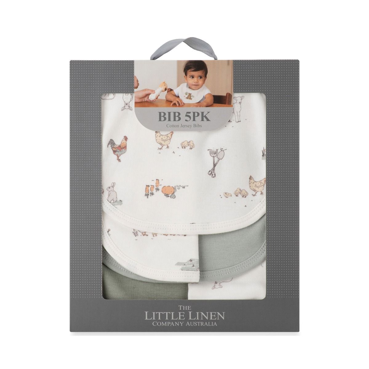 Little Linen Jersey Bib 5pk