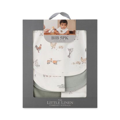 Little Linen Jersey Bib 5pk