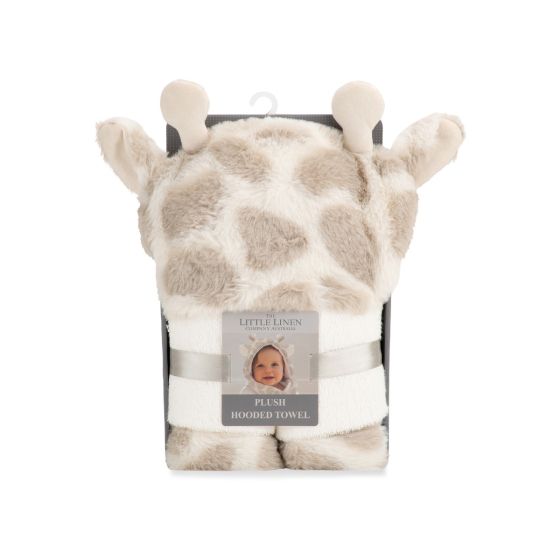 Little Linen Plush Hooded Towel