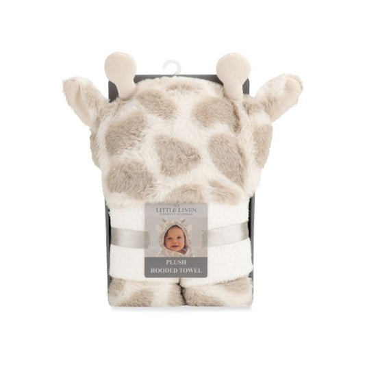 Little Linen Plush Hooded Towel