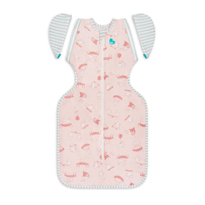 Love To Dream Swaddle UP Transition Bag Lite 0.2 Tog - Daredevil Bunny Pink							 - Daredevil Bunny Pink