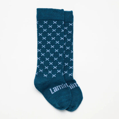 Lamington Baby Merino Wool Knee High Socks - Lake