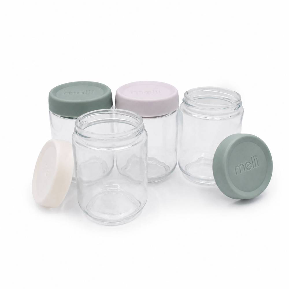 Melii Glass Overnight Oat Jars