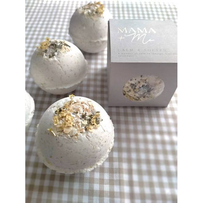 Mama + Me Calm &amp; Soften  Botanical Bath Bomb
