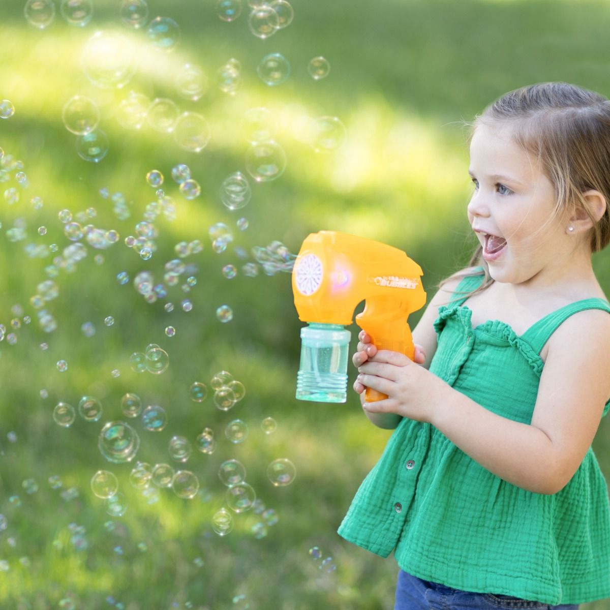 Maxx Bubbles Light-Up Bubble Blaster with Light - Assorted