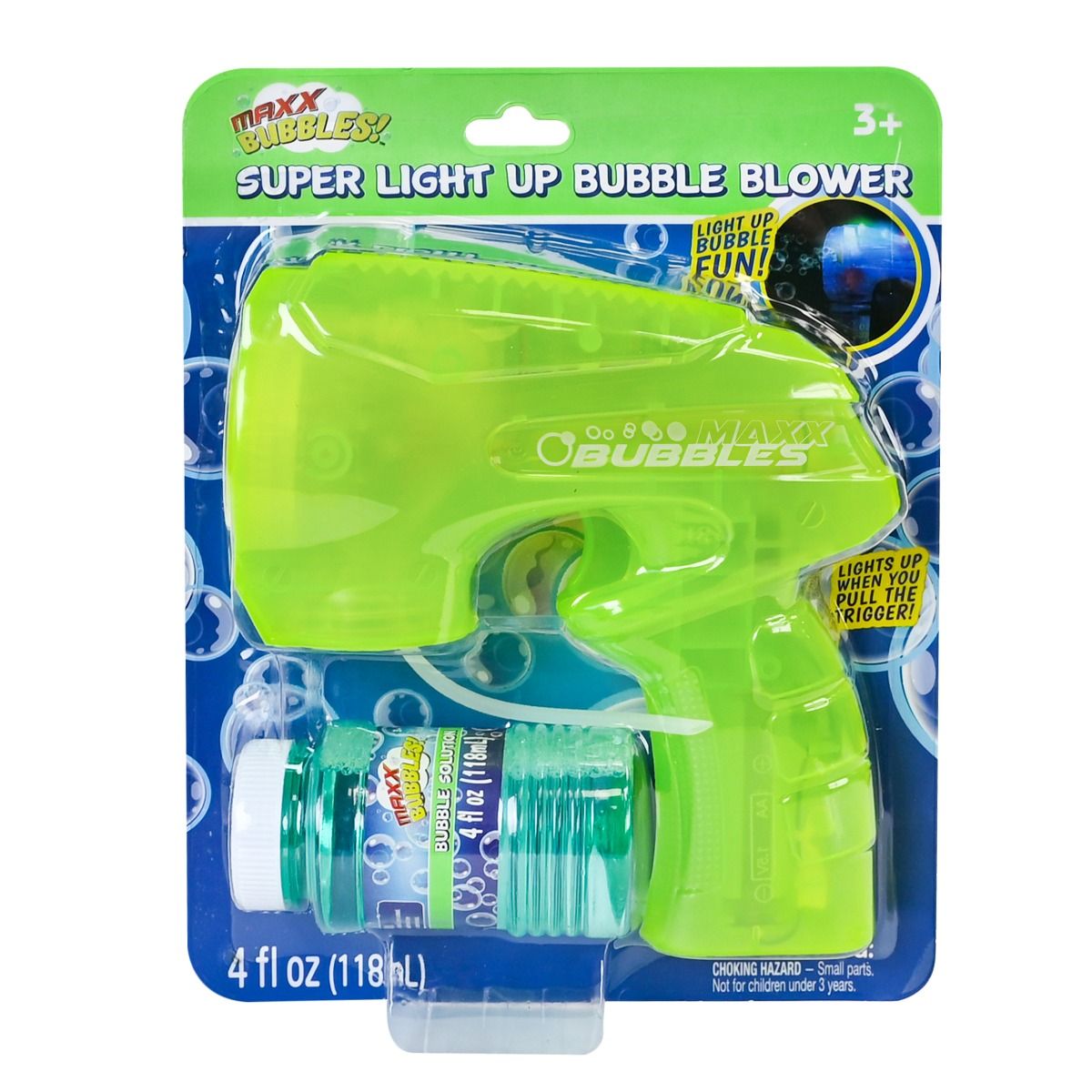 Maxx Bubbles Light-Up Bubble Blaster with Light - Assorted