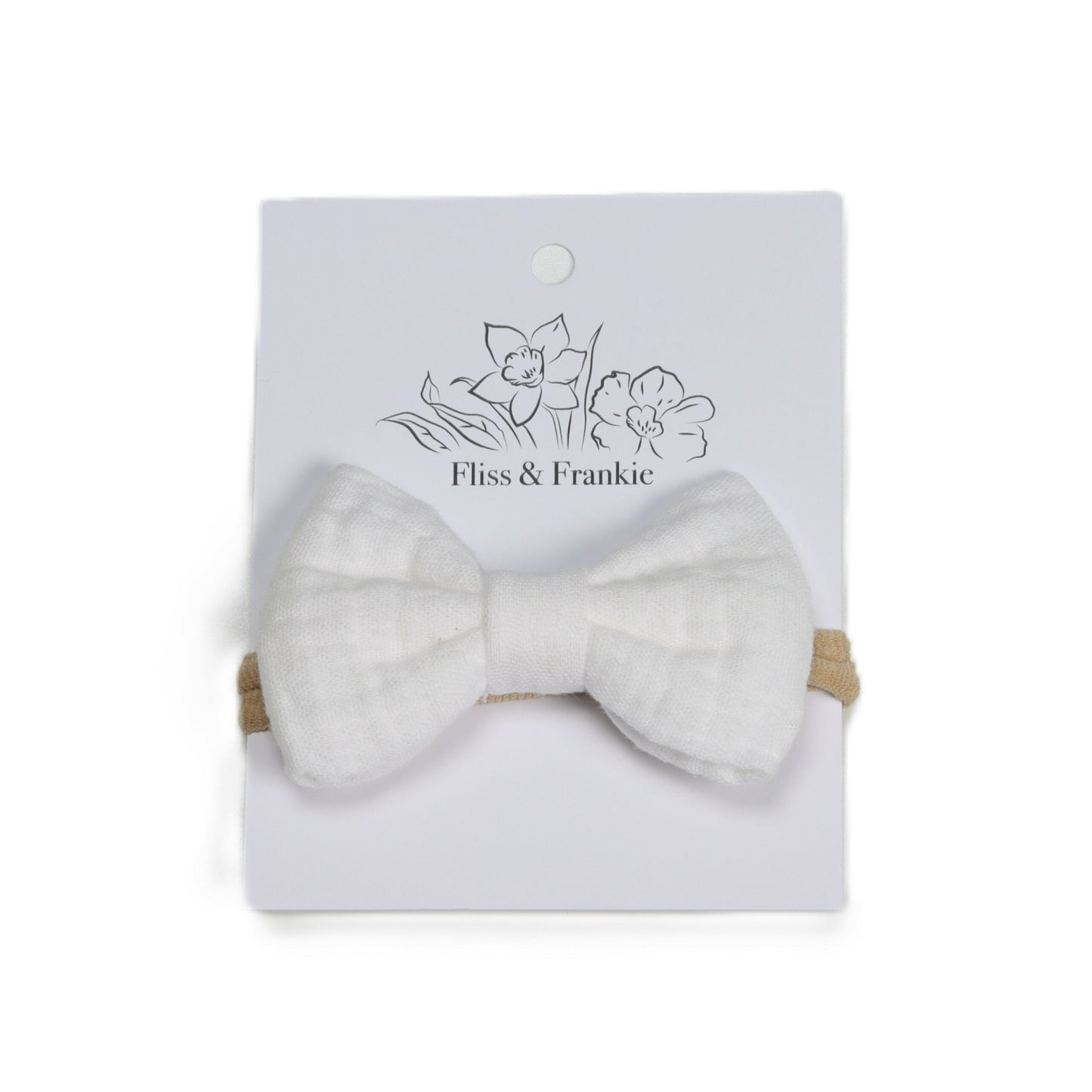 Fliss &amp; Frankie Muslin Bow Headbands