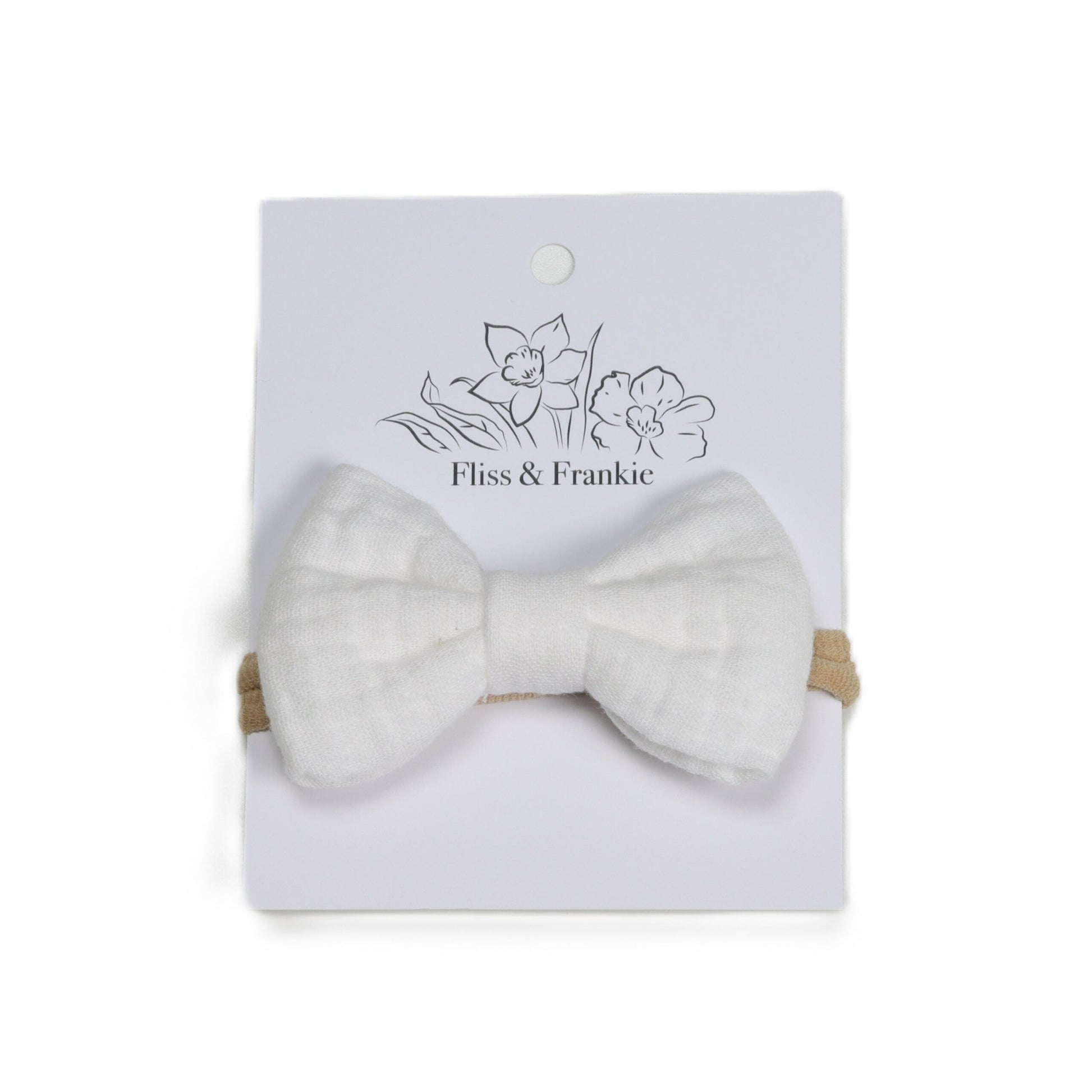 Fliss &amp; Frankie Muslin Bow Headbands