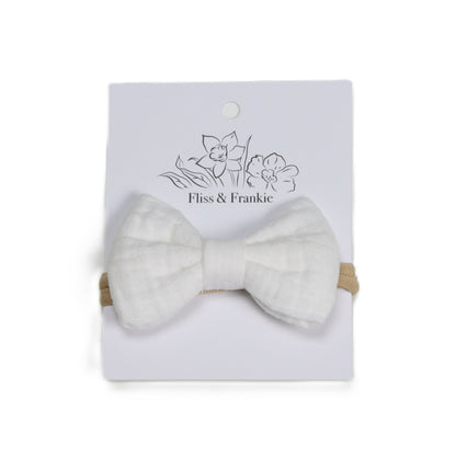 Fliss &amp; Frankie Muslin Bow Headbands