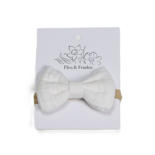 Fliss &amp; Frankie Muslin Bow Headbands