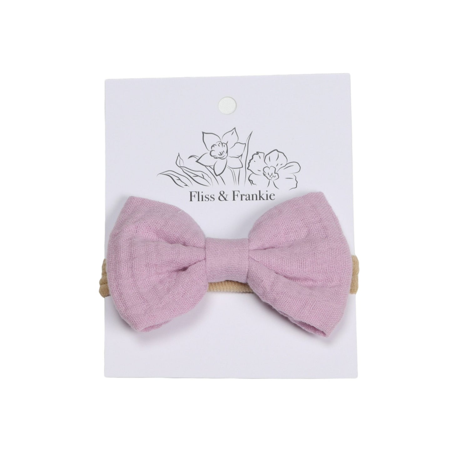 Fliss &amp; Frankie Muslin Bow Headbands