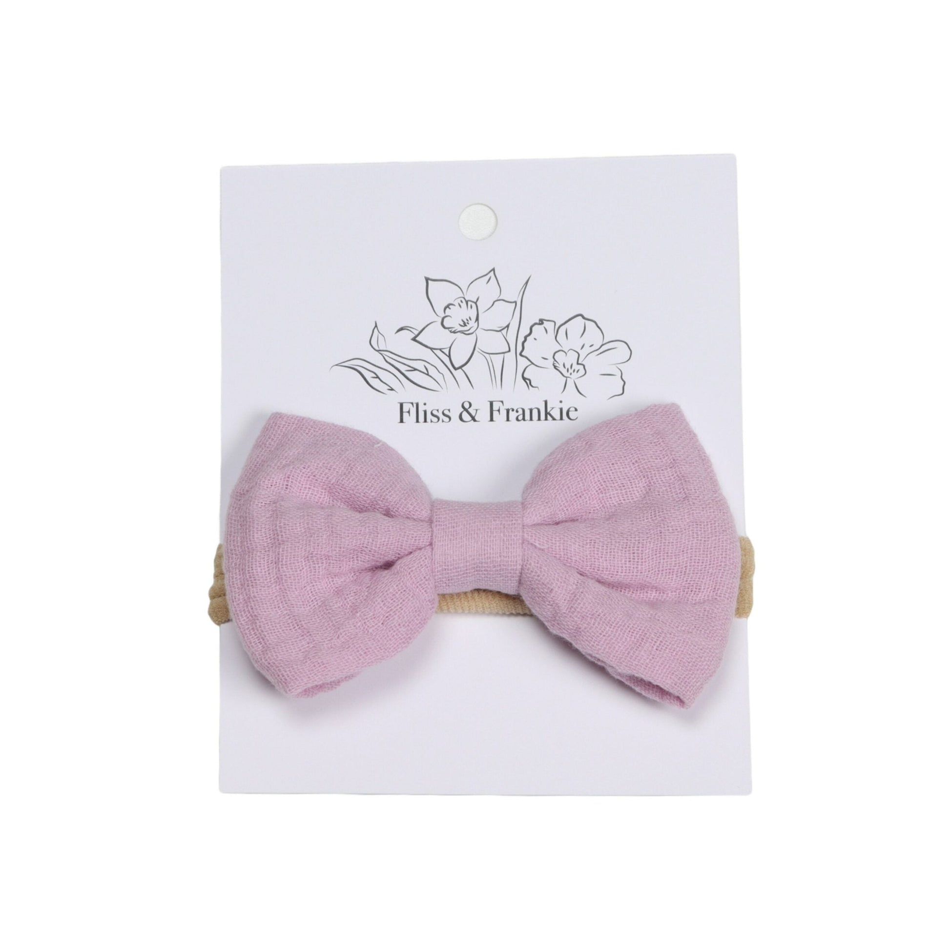 Fliss &amp; Frankie Muslin Bow Headbands