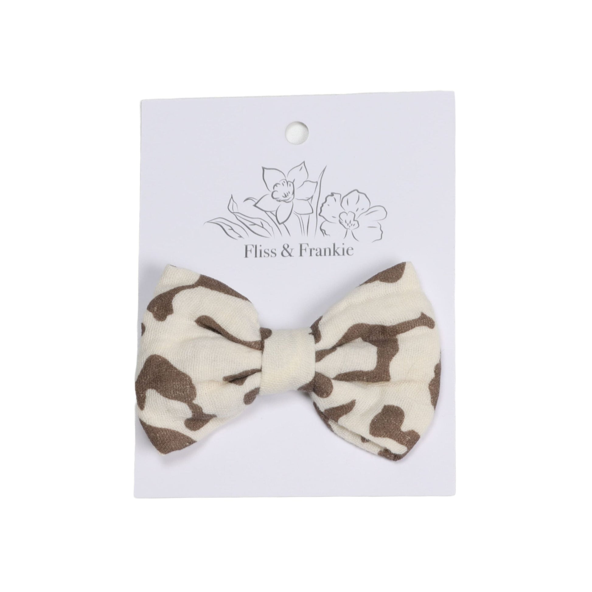 Fliss and Frankie Muslin Bow Clips